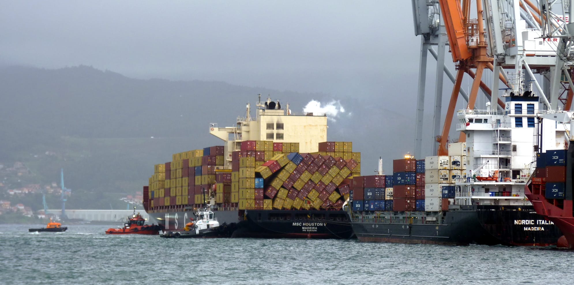 MSC Houston V Lost 15 Containers Off Portugal