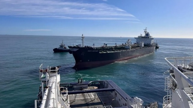 Tanker Loaded Catches Fire At France’s Port-la-Nouvelle