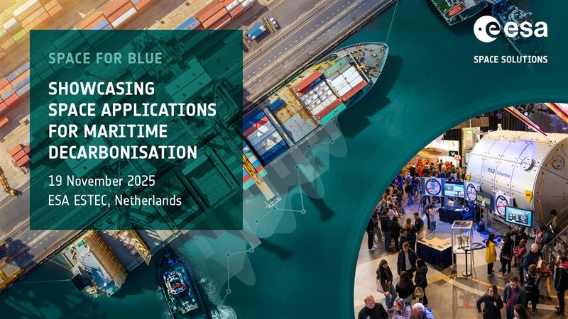 ESA : Showcasing Space Applications for Maritime Decarbonisation