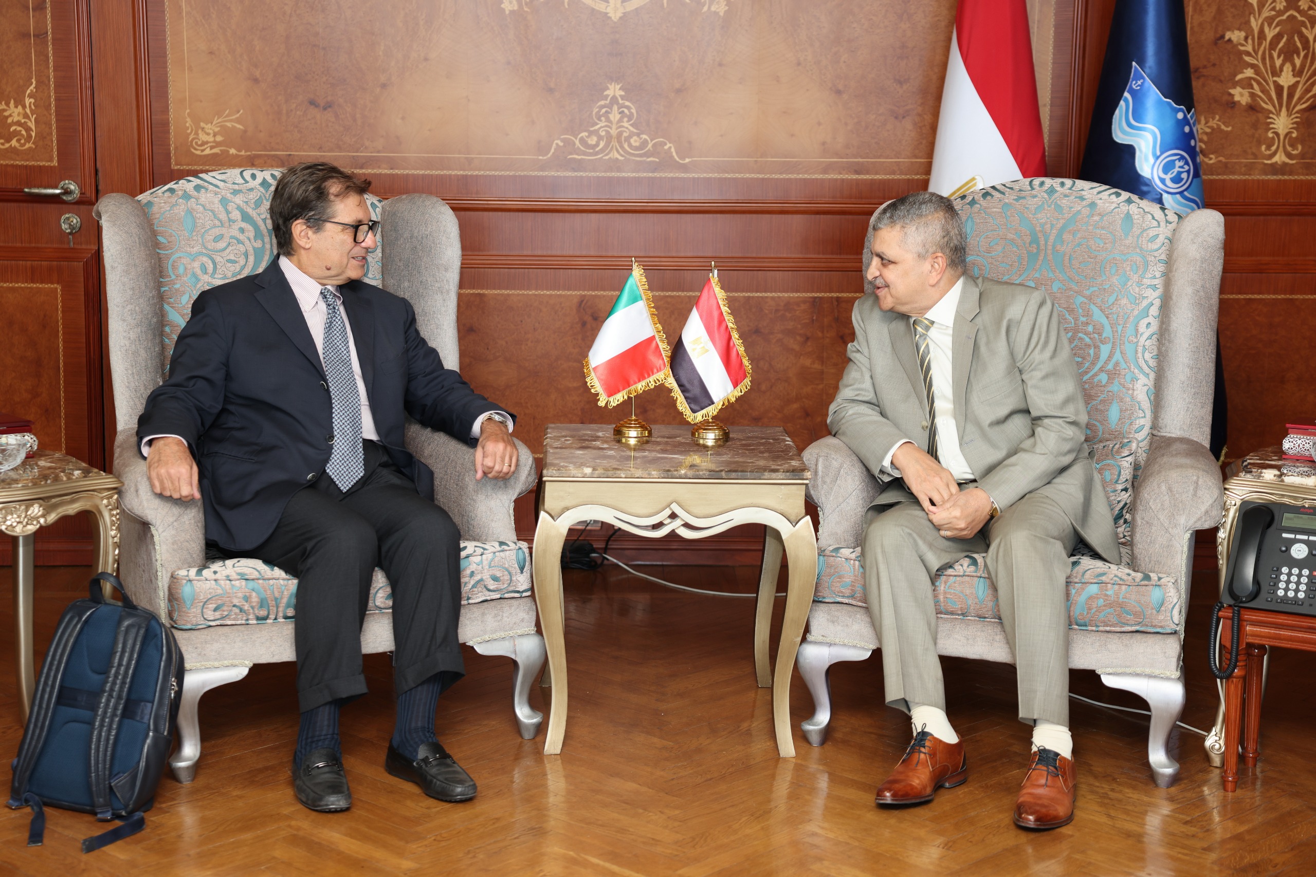 Rabie, met with the Italian envoy for the India-Middle East-Europe Economic Corridor (IMEC) project