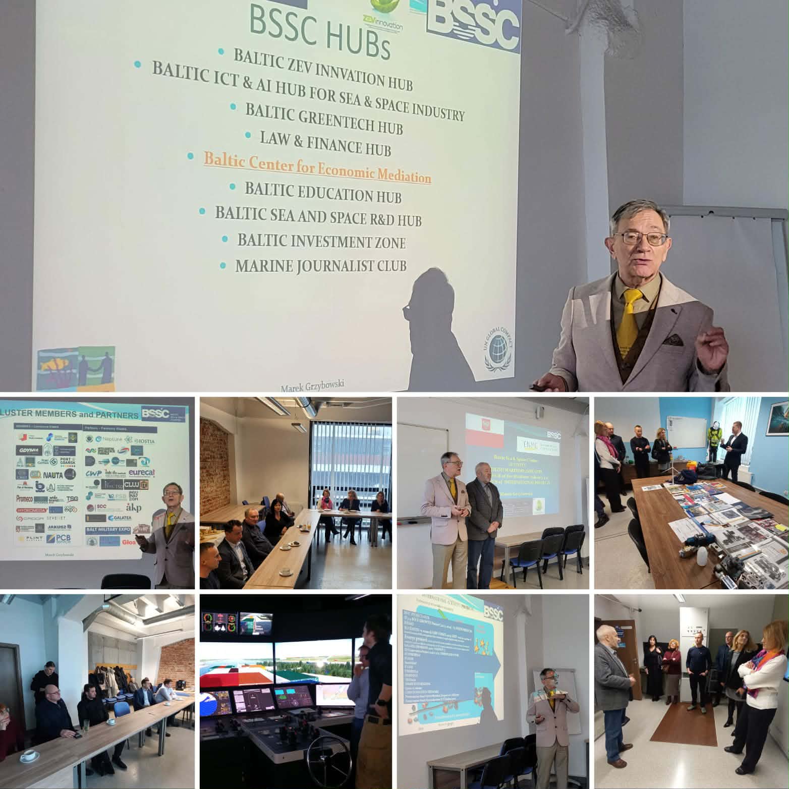 Baltic Sea and Space Cluster HUB meeting at the Maritime School in Gdynia