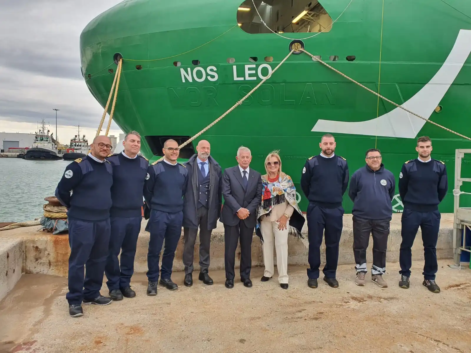 Christen ceremony for F.lli Neri's tugboat Nos Leo and four new units arriving