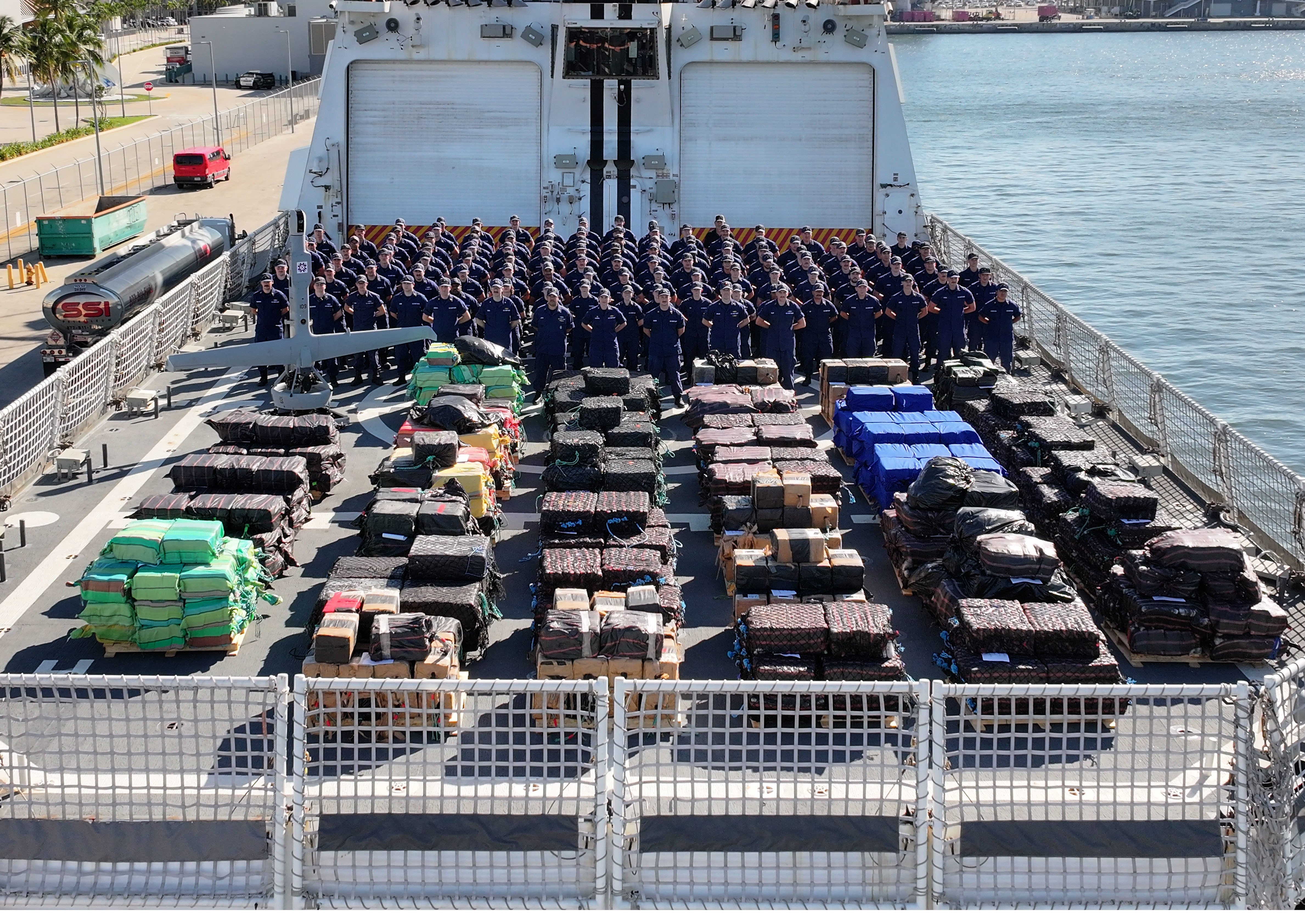 USCG Cutter Stone Sets New Record for Cocaine Busts in One Deployment
