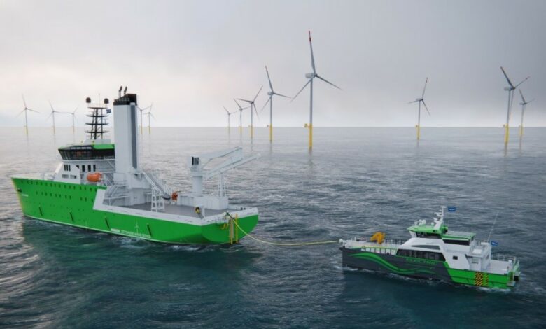 Damen Presents Offshore Charging Solution for Electric CTVs