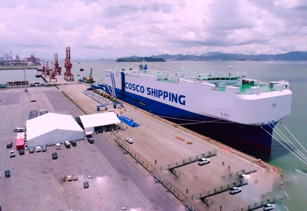 COSCO Shipping Receives First 7500 CEU LNG Dual-Fuel PCTCMaritime Tickers