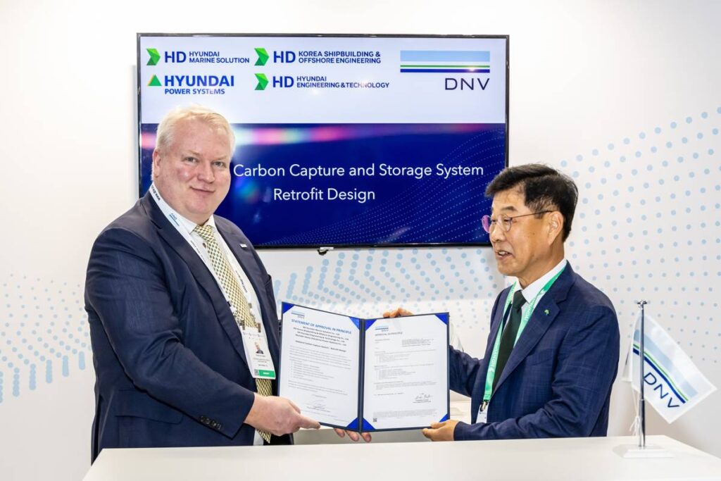 DNV Awards AiP for HD Hyundai’s Onboard Carbon Capture Maritime Tickers.webp