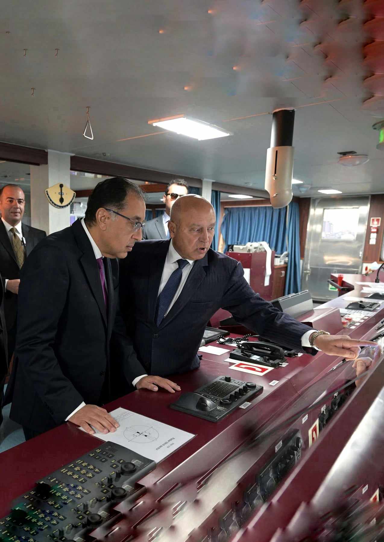 Raising of the Egyptian flag on the Wadi Al-Arish ship Maritime Tickers