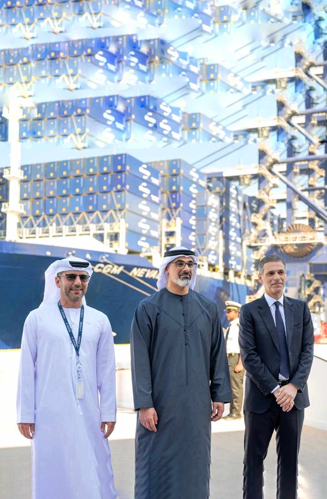 Khaled bin Zayed Inaugurates CMA Terminals Khalifa Port Maritime Tickers