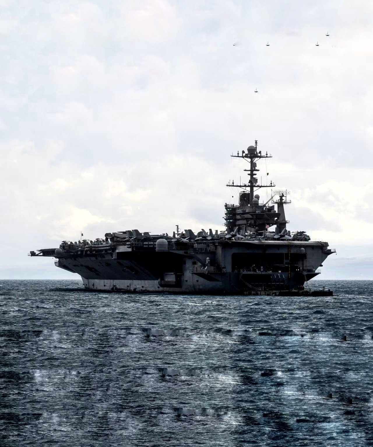 US Navy aircraft carrier collides with cargo ship in Egypt Maritime Tickers.avif