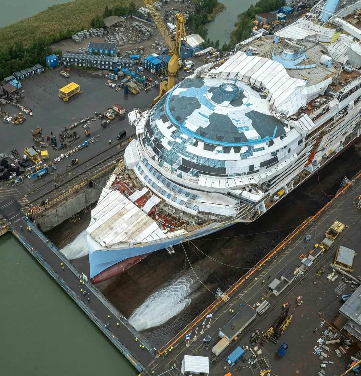 New Legend of the Seas ship was launched at Meyer Turku.Maritime Tickers..jpg